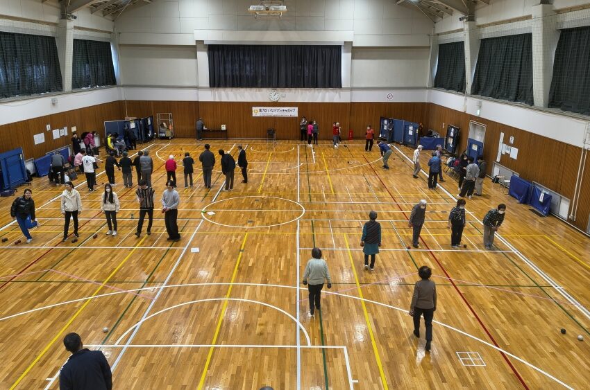 第７回いなげボッチャカップの様子